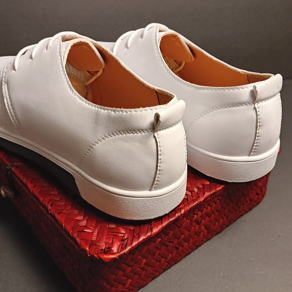 ZZHAP MEN'S CASUAL OXFORD BREATHABLE FASHION SHOE - 11M - 47 EUR- WHITE - Picture 3 of 4